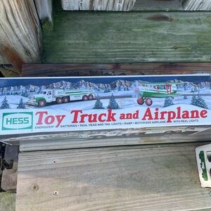 Hess toy truck and airplane